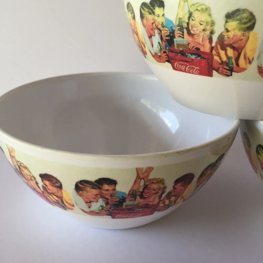 Sakura Coca Cola Melamine Bowls (2009)